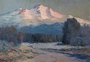 Ernst William Christmas Mountain View oil painting